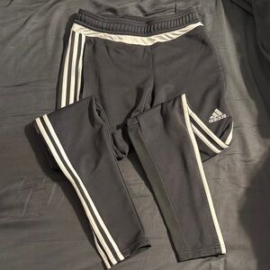 Adidas Kids Black and White Joggers